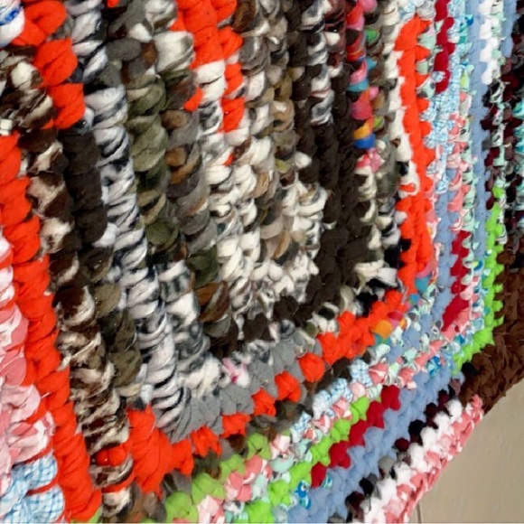 Multi-Colored Fleece Area Rug - Picture 3 of 4